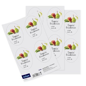 Samolepky na láhve Domácí hruškovice