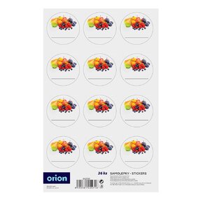 Samolepky na dózy ovoce