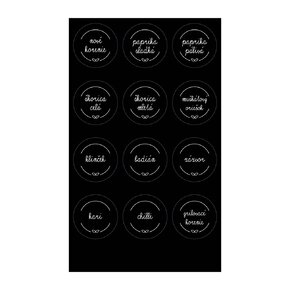 Samolepky na kořenky BLACK 