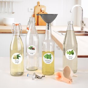 Samolepky na láhve Bazový sirup