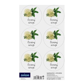 Samolepky na láhve Bazový sirup