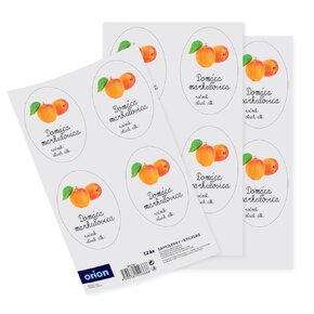 Samolepky na láhve Domáca marhuľovica