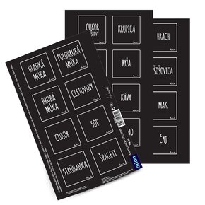 Samolepky na dózy BLACK