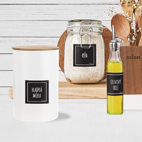 Samolepky na dózy BLACK