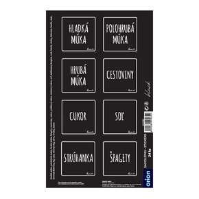 Samolepky na dózy BLACK