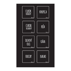 Samolepky na dózy BLACK