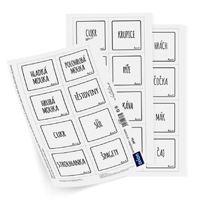 Samolepky na dózy WHITELINE čtverec 24 CZ