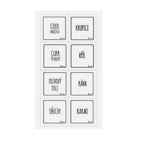 Samolepky na dózy WHITELINE čtverec 24 CZ