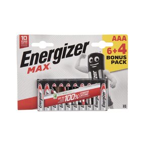 Alkalické baterie mikrotužka AAA 1,5 V 10 ks