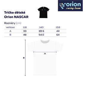 Tričko dětské Orion NASCAR vel. 158
