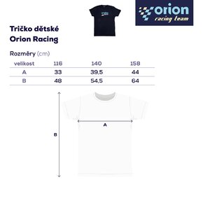 Tričko dětské Orion RACING vel. 116