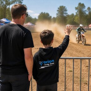 Mikina dětská s kapucí Orion RACING vel. 9-11 let